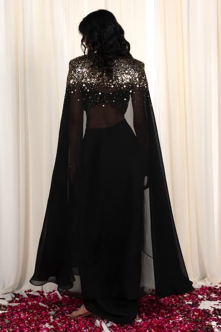 Rirasa Utsang Scattered Sequin Work Cape Set 