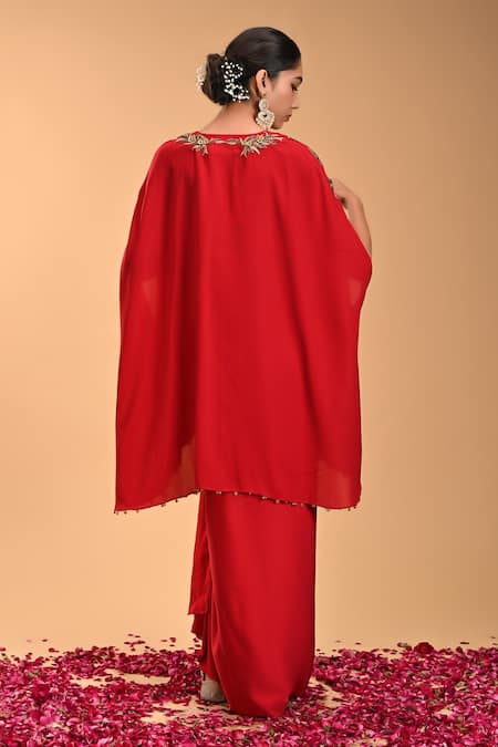 Rirasa Mushti Embroidered Tunic & Draped Dhoti Skirt Set 