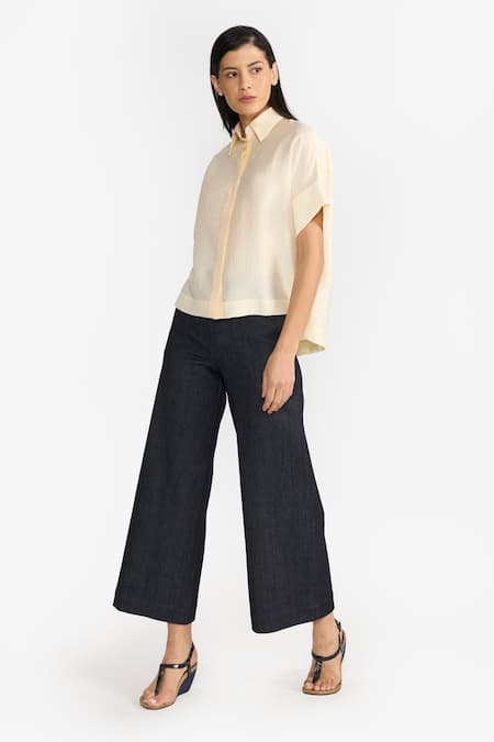 PERONA Bianca Solid Shirt 