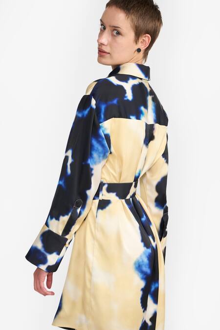 Buy Perona Multi Color Cotton Print Abstract Collared Neck Stella Dress Online at Aza Fashions Buy_Perona_Multi Color Cotton Print Abstract Collared Neck Stella Dress _Online_at_Aza_Fashions