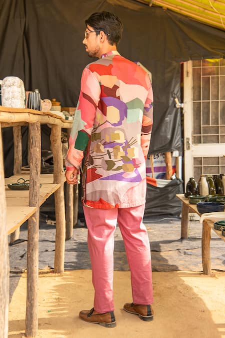 Soniya G Abstract Print Kurta & Pant Set