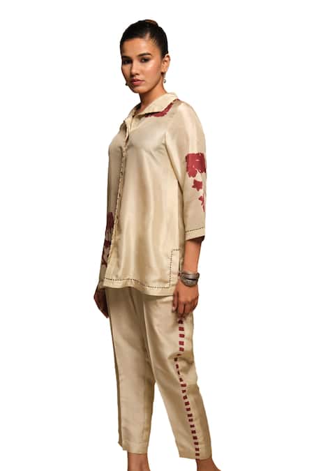 Avni Bhuva Doki Fleur Print Shirt With Pant 