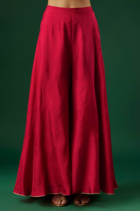 Breathe By Aakanksha Singh Fuchsia Georgette, Brocade Fortune Textured Cape Sharara Set Online at Aza Fashions Breathe By Aakanksha Singh_Fuchsia Georgette, Brocade Fortune Textured Cape Sharara Set _Online_at_Aza_Fashions