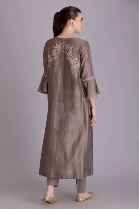 Suvastram Embroidered Kurta Pant Set 