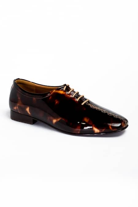 Aniket Gupta_Brown Taanka Shaded Formal Shoes _Online_at_Aza_Fashions