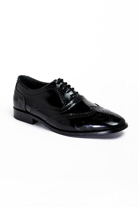 Aniket Gupta_Black Tango Leather Formal Shoes _Online_at_Aza_Fashions