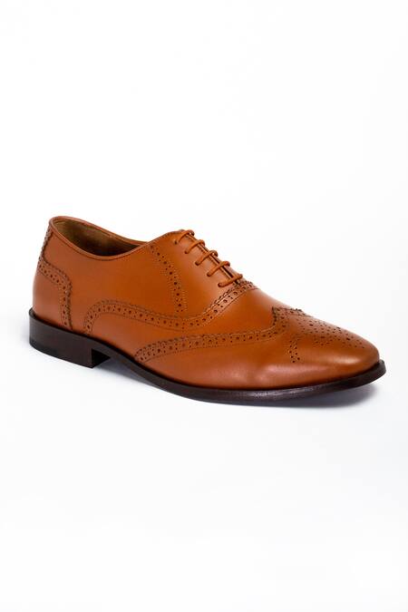 Aniket Gupta_Brown Tango Leather Shoes _Online_at_Aza_Fashions