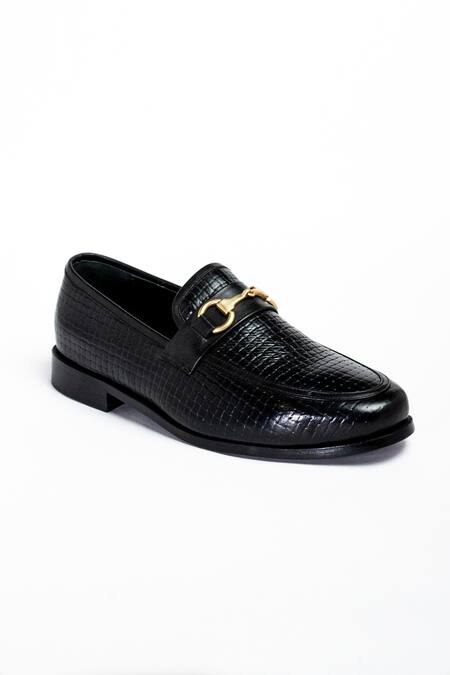 Aniket Gupta Black Shehzaada Checkered Pattern Shoes Online at Aza Fashions Aniket Gupta_Black Shehzaada Checkered Pattern Shoes_Online_at_Aza_Fashions