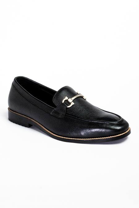 Aniket Gupta_Black Omega 2 Solid Shoes _Online_at_Aza_Fashions