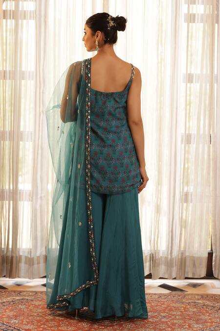 Manisha Soni Couture Hand Embroidered Kurta Pant Set 