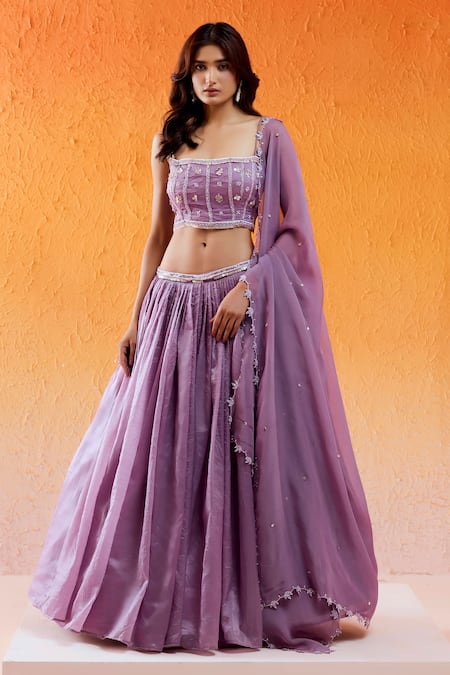 Redpine Designs Hand Embroidered Lehenga Set 