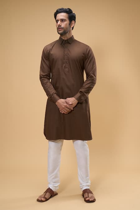 Arihant Rai Sinha Solid Kurta & Churidar Set 