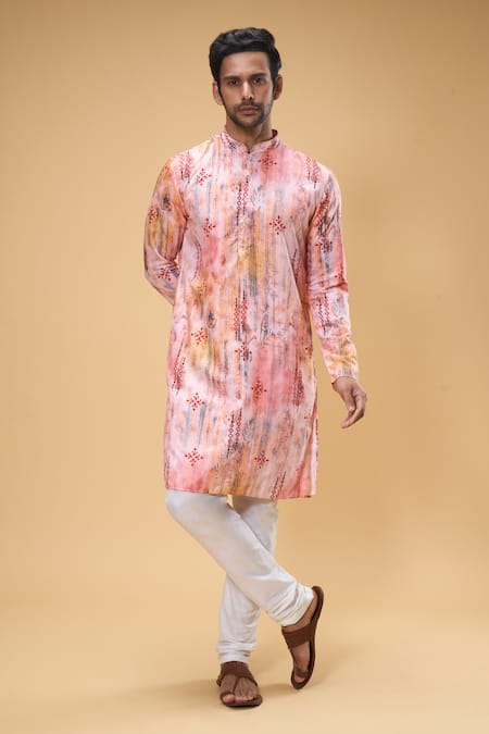 Arihant Rai Sinha Printed Kurta & Churidar Set 