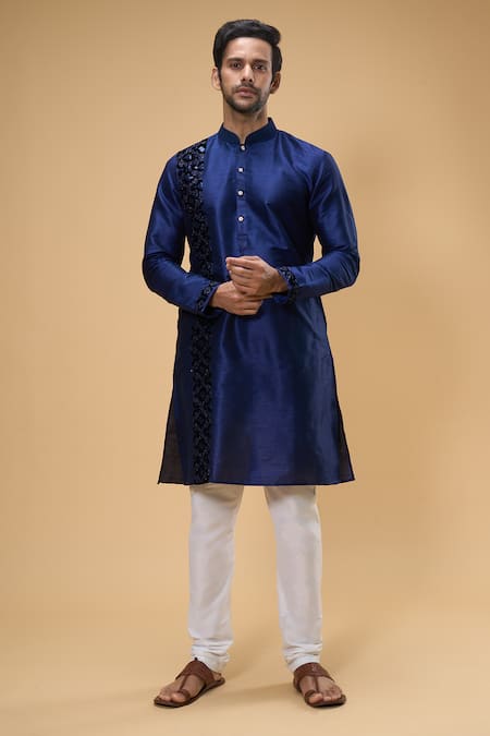 Arihant Rai Sinha Zari Thread Embroidered Kurta & Churidar Set