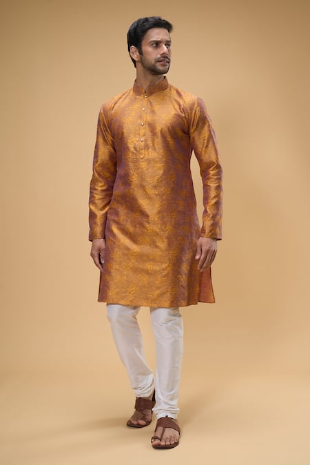 Arihant Rai Sinha Floral Woven Pattern Kurta 