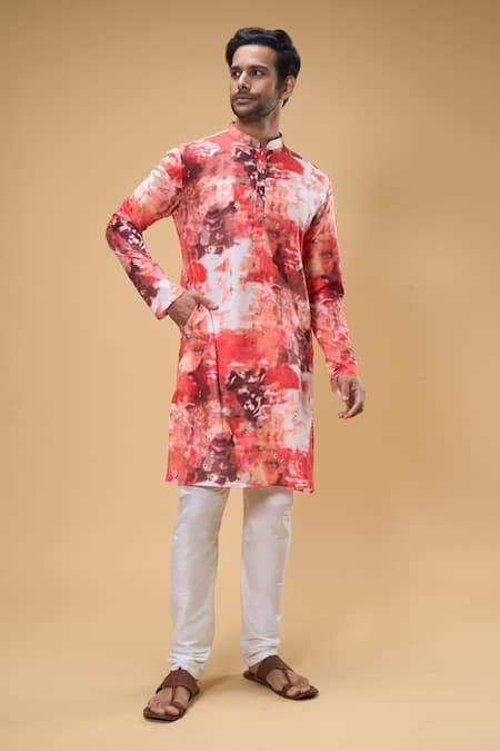 Arihant Rai Sinha Tie-Dye Print Kurta 