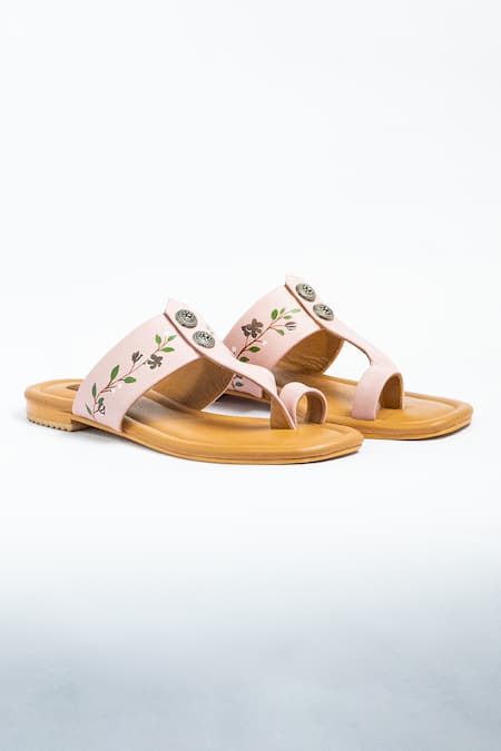 ANIKET GUPTA Noor Floral Bloom Pattern Flats 