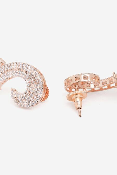 Buy_Khushi Jewels_Blue Crystals, Diamonds Stone Embellished Dangler Earrings _Online_at_Aza_Fashions