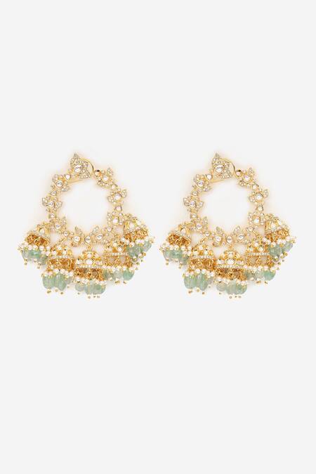 Khushi Jewels Bead Drops Embellished Dangler Earrings 