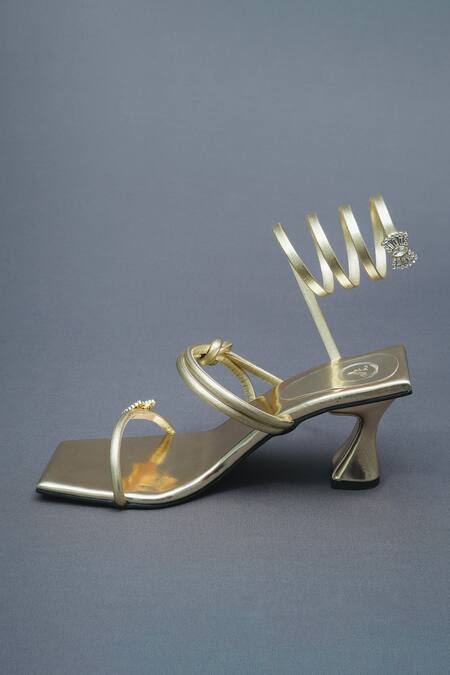 Buy Sana K luxurious Footwear Gold Rhinestones, Brooches Crystal Butterfly Embellished Gun Metal Heels Online at Aza Fashions Buy_Sana K luxurious Footwear_Gold Rhinestones, Brooches Crystal Butterfly Embellished Gun Metal Heels _Online_at_Aza_Fashions