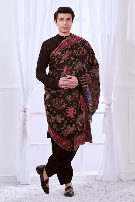 Taroob Shikargah Kani Fine Wool Shawl 