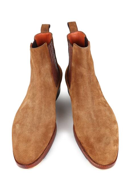 Buy_Fellmonger_Brown Chelsea Metal Toe Boots 