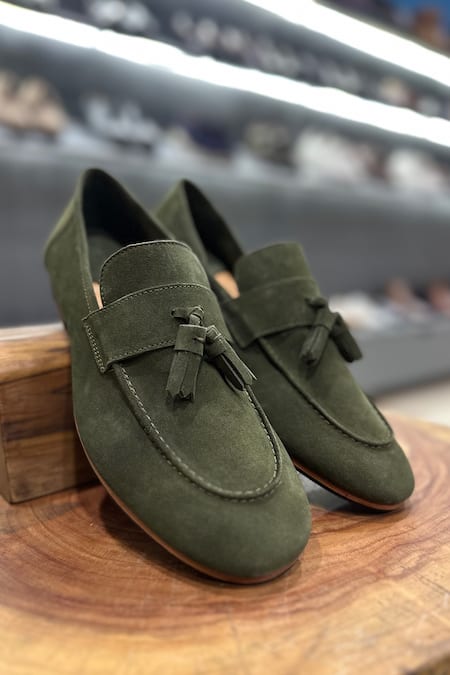Fellmonger Suede City Tassel Loafers 