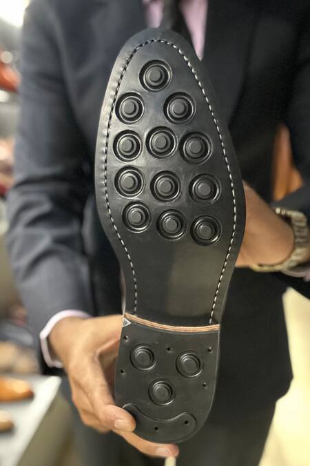 Shop Fellmonger Brown Goodyear Welted Double Monk Strap Shoes Online at Aza Fashions Shop_Fellmonger_Brown Goodyear Welted Double Monk Strap Shoes _Online_at_Aza_Fashions