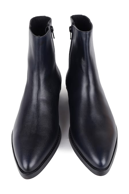Fellmonger Cowboy Long Zip Cuban Heel Boots 