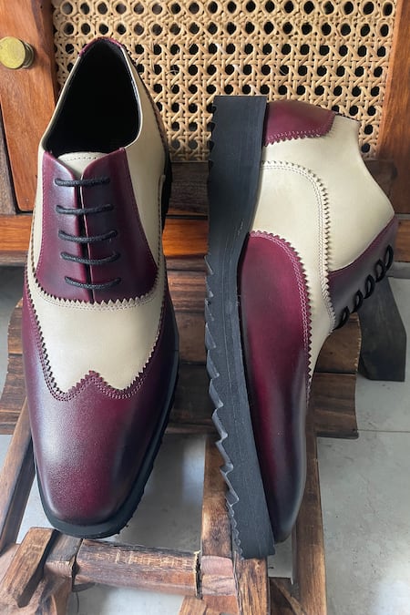 FELLMONGER Plain Lace-Up Oxford Shoes 