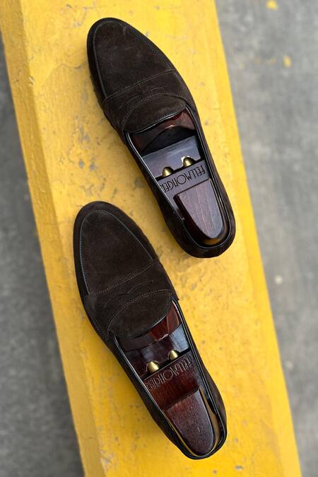 Buy_Fellmonger_Brown Solid Belgian Loafers 