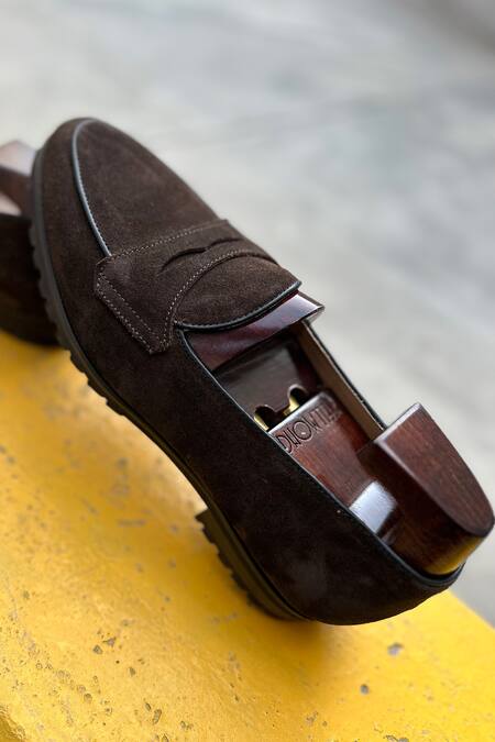 Shop_Fellmonger_Brown Solid Belgian Loafers 
