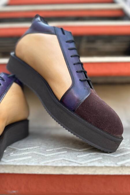 Buy Fellmonger Brown Solid Lace-up Sneakers Online at Aza Fashions Buy_Fellmonger_Brown Solid Lace-up Sneakers _Online_at_Aza_Fashions