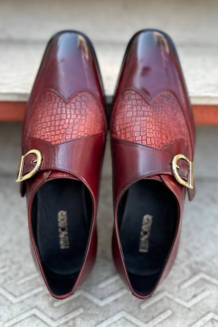 Shop_Fellmonger_Red Solid Strapped Monks 