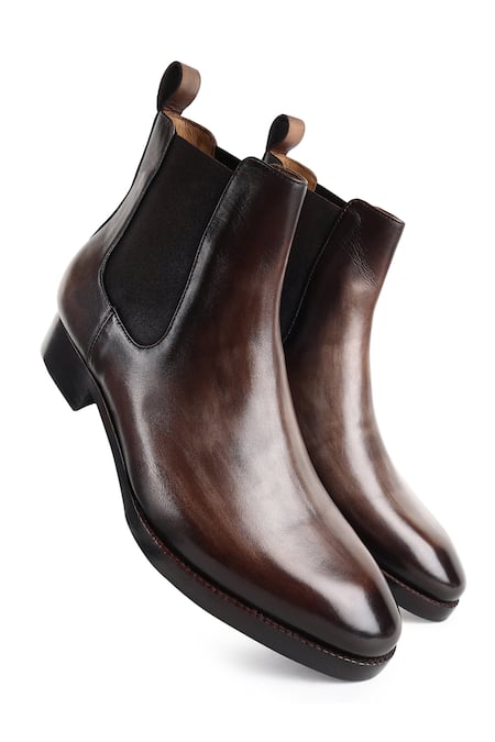 Fellmonger Mirror Glossed Patina Chelsea Boots 