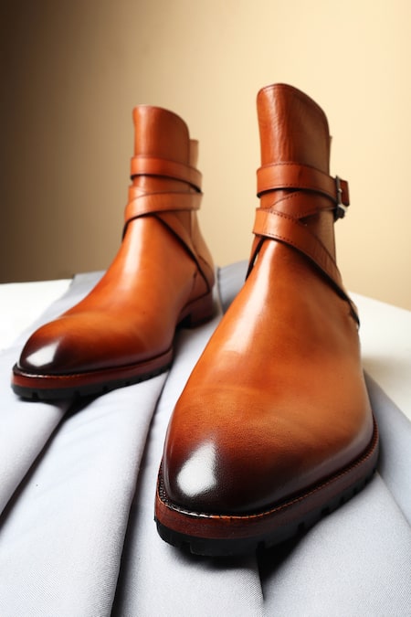 FELLMONGER Mirror Glossed Jodhpur Boots 