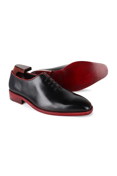 Shop_Fellmonger_Black Plain Leather Derby Shoes 