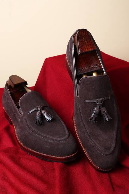FELLMONGER Brown Tassel Leather Loafers