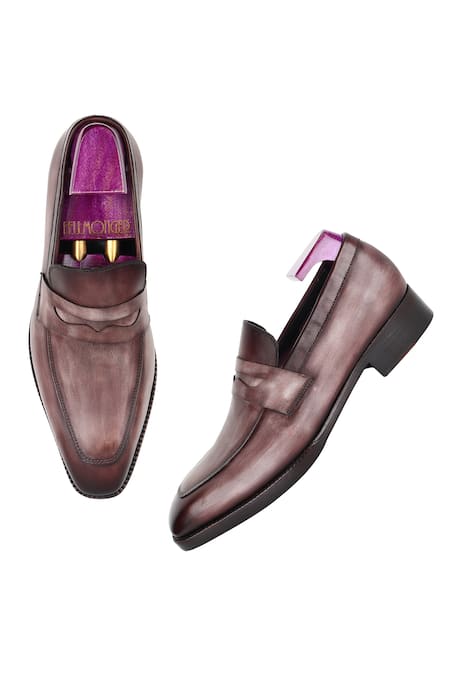 Fellmonger Leather Square Toe Loafers 