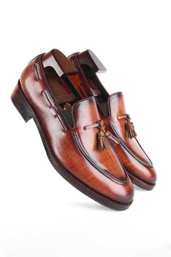 Shop_Fellmonger_Brown Mirror Glossed Leather Loafers 