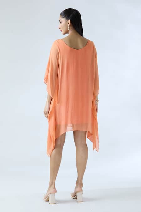 Arpan Vohra Asymmetric Embroidered Kaftan 