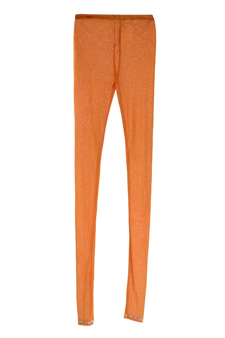 Buy_Arpan Vohra_Yellow Tulle Beads, Sequins V-neck, Mandarin Embroidered Asymmetric Anarkali Set _Online_at_Aza_Fashions