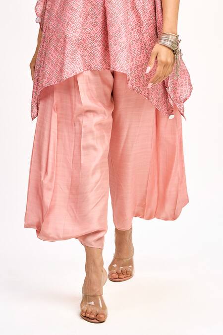 Buy Tanu Malhotra Peach Cotton, Silk Sequins V-neck Floral Print Kaftan Pant Set Online at Aza Fashions Buy_Tanu Malhotra_Peach Cotton, Silk Sequins V-neck Floral Print Kaftan Pant Set _Online_at_Aza_Fashions