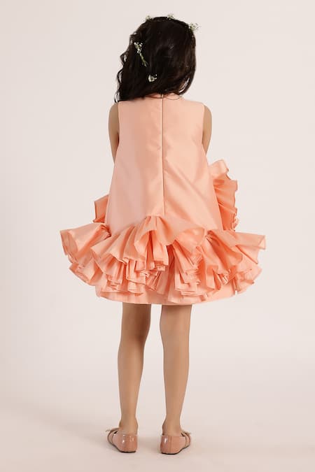Janyas Closet Dream Ruffle Solid Dress 