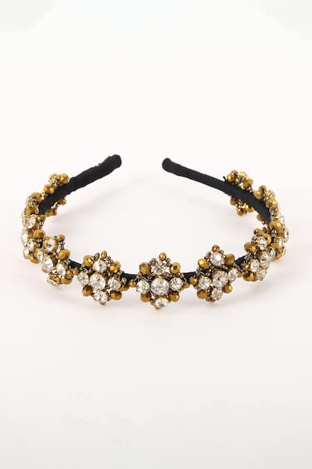 Born Flash Shimmer Bead Embellished Hairband 