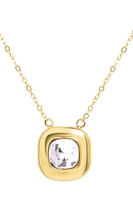 Shop_Isharya_Black Layered Medallion Necklace _Online_at_Aza_Fashions