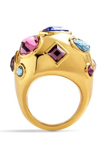 Shop_Isharya_Gold Plated Crystals Embellished Statement Ring_Online_at_Aza_Fashions