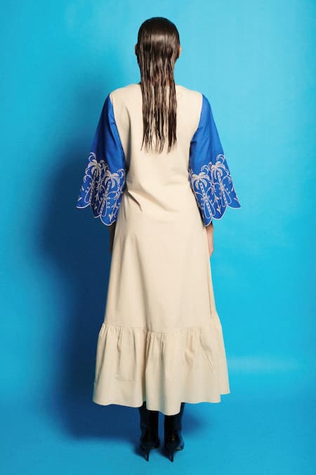 Cin Cin Tree Embroidered Long Dress 