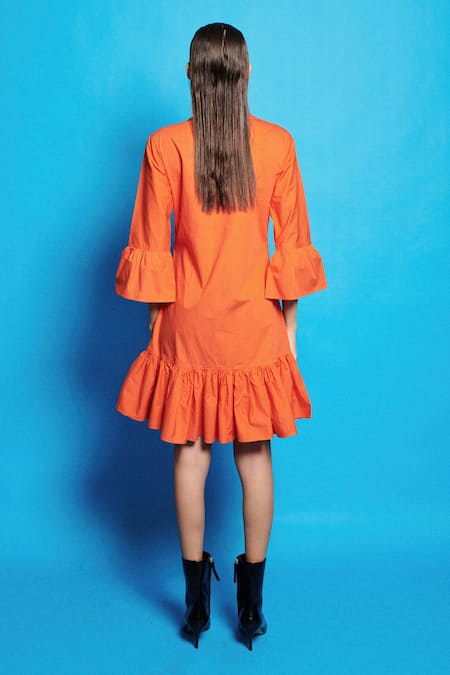 Cin Cin Placement Embroidered Short Dress 