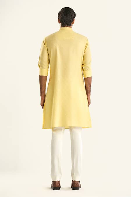 Raghavendra Rathore Jodhpur The Amrapali Woven Jaali Pattern Kurta 